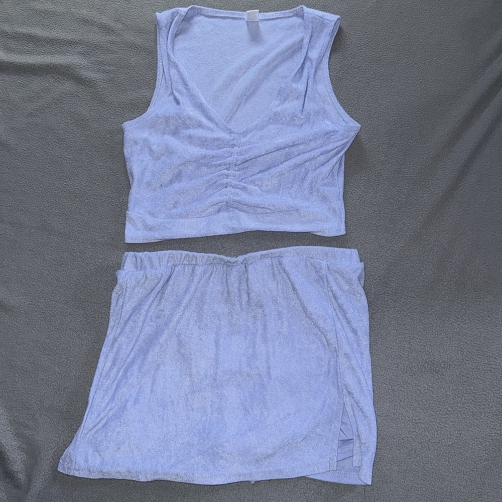 Light Purple Sleeveless Top and Skort set